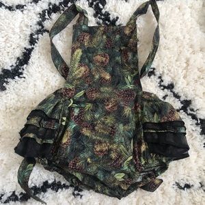 Evergreen bubble romper